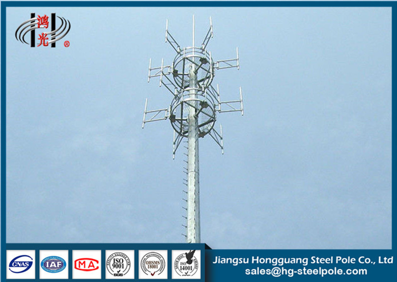 Telekommunikations-Mast-Türme H25m-Höhen-Q345 für Rundfunkindustrie